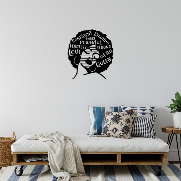 Wallity Love Fearless Smart - 473 Escultura de pared de metal negra Wallity Love Fearless Smart - 473 Escultura de pared de metal negra